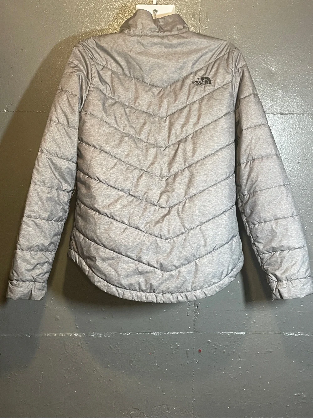 The North Face Women's Light Silver Quilted Puffer Jacket